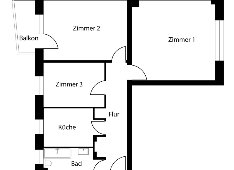 Wohnung zum Kauf 395.000 € 3 Zimmer 68 m² Kreuzberg Berlin-Kreuzberg 10969