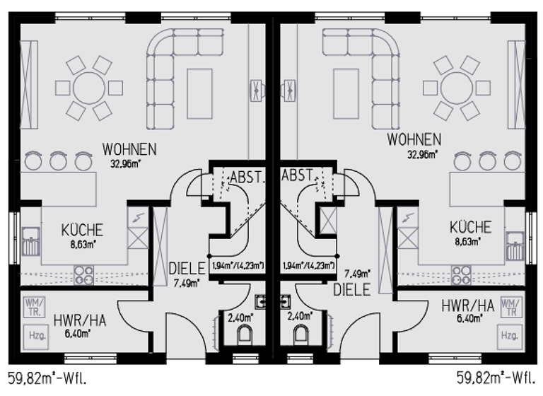 Doppelhaushälfte zum Kauf - Erstbezug provisionsfrei 330.000 € 4 Zimmer 116 m² 428 m² Grundstück Jersleben Dorfstraße 16 Groß Ammensleben Niedere Börde 39326