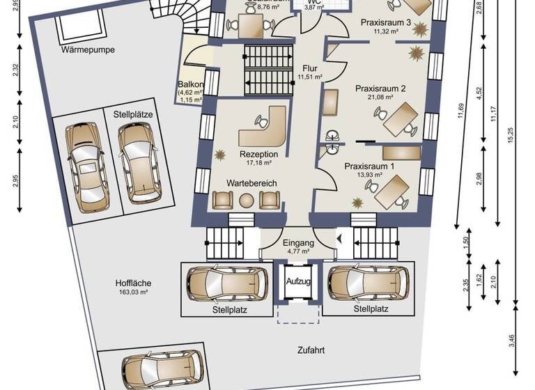 Mehrfamilienhaus zum Kauf 988.000 € 16 Zimmer 267 m² 322 m² Grundstück Trier-Nord Trier 54292