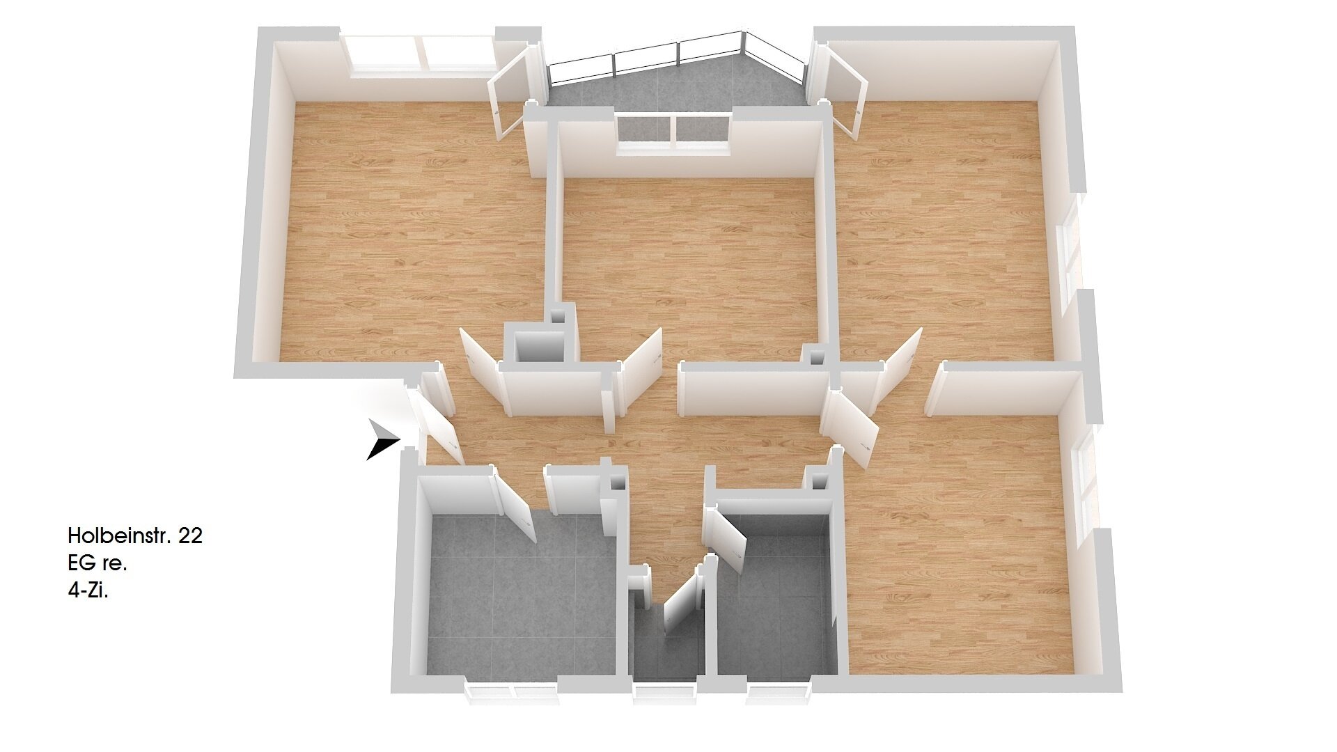 Wohnung zur Miete 531 € 4 Zimmer 85,6 m²<br/>Wohnfläche EG<br/>Geschoss 01.04.2025<br/>Verfügbarkeit Holbeinstr. 22 Dreifaltigkeit Amberg 92224