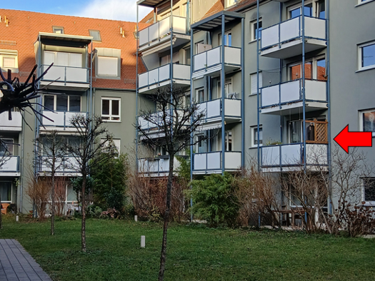 Wohnung zur Miete 550 € 2 Zimmer 44 m² Geschoss 1/5 frei ab 01.03.2026 Bleichstraße 22 a Rosenau Nürnberg 90429