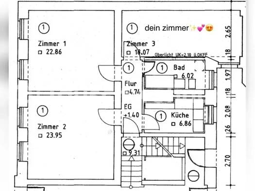 Wohnung zur Miete Tauschwohnung 1,25 € 3 Zimmer 80 m² Mitte Berlin 10115