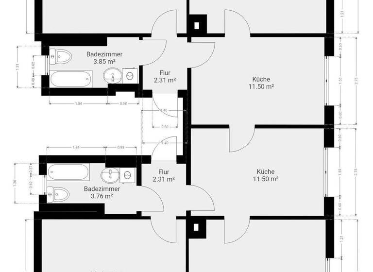 Wohnung zur Miete 740 € 4 Zimmer 100 m² 1. Geschoss Feldgasse 4 Niederwürschnitz 09399