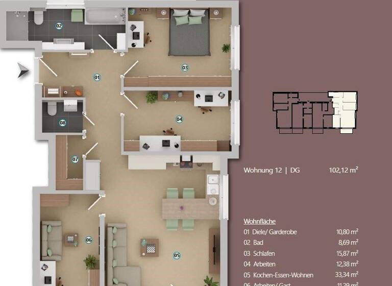Wohnung zum Kauf provisionsfrei 439.000 € 4 Zimmer 102,1 m² Stadtsteinach 95346