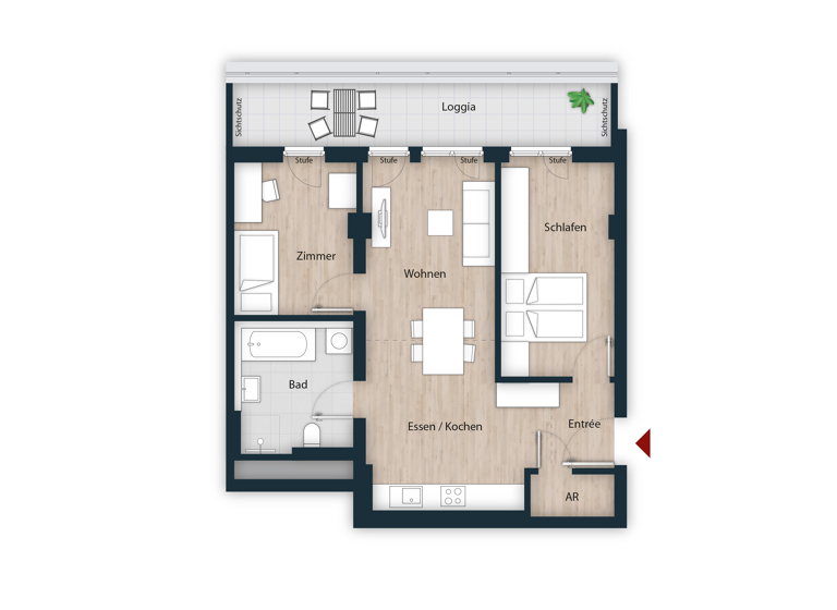 Wohnung zum Kauf 675.344 € 3 Zimmer 76,3 m²<br/>Wohnfläche 4.<br/>Geschoss 30.09.2030<br/>Verfügbarkeit Seeleinsbühl Nürnberg 90431
