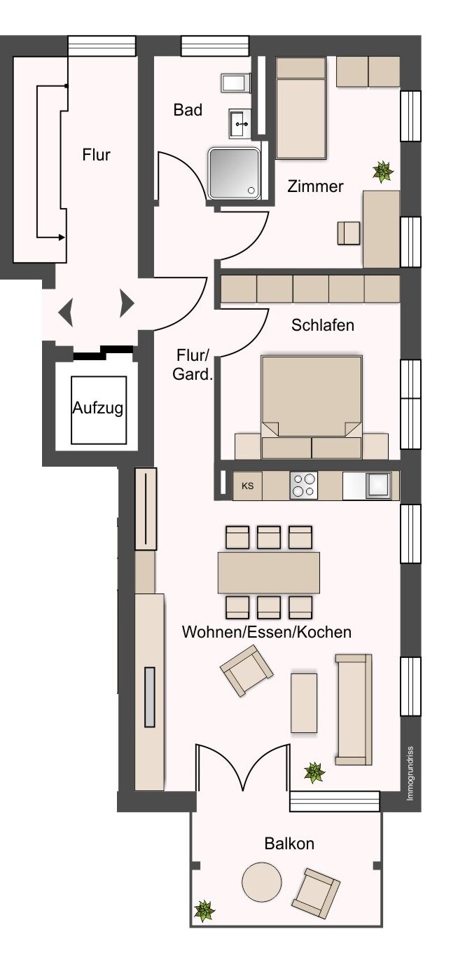 Wohnung zum Kauf 435.600 € 3 Zimmer 70,2 m²<br/>Wohnfläche 2.<br/>Geschoss 01.03.2025<br/>Verfügbarkeit Pflugfelden Ludwigsburg / Pflugfelden 71636