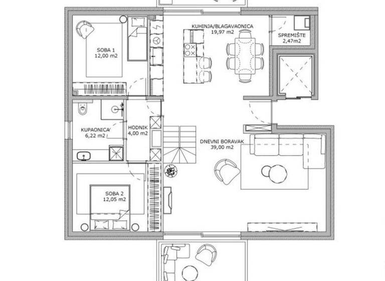 Wohnung zum Kauf 839.000 € 4 Zimmer 165,5 m² 3. Geschoss Tresnjevka - Jug 0