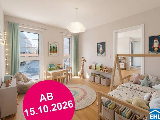 Wohnung zur Miete - Erstbezug 903 € 2 Zimmer 46,3 m² 2. Geschoss frei ab 15.10.2026 Mariahilfer Straße Wien 1150