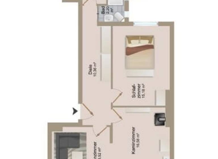 Wohnung zum Kauf 397.500 € 3 Zimmer 69 m² 1. Geschoss Bandwirkerstr. 36 Wandsbek Hamburg 22041