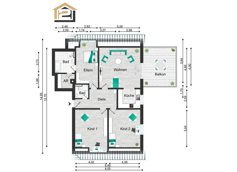 Wohnung zum Kauf 259.000 € 4 Zimmer 117,7 m² 1. Geschoss Lensahn 23738