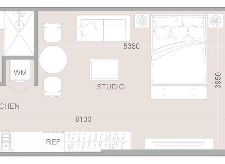 Wohnung zum Kauf provisionsfrei 189.908 € 2 Zimmer 39,6 m² Dubai 00000
