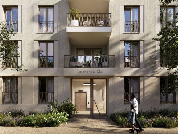 Terrassenwohnung zum Kauf - Neubau provisionsfrei 633.000 € 3 Zimmer 61,6 m² EG Lerchenstraße Ecke Ponkratzstrasse Feldmoching-Hasenbergl München 80995