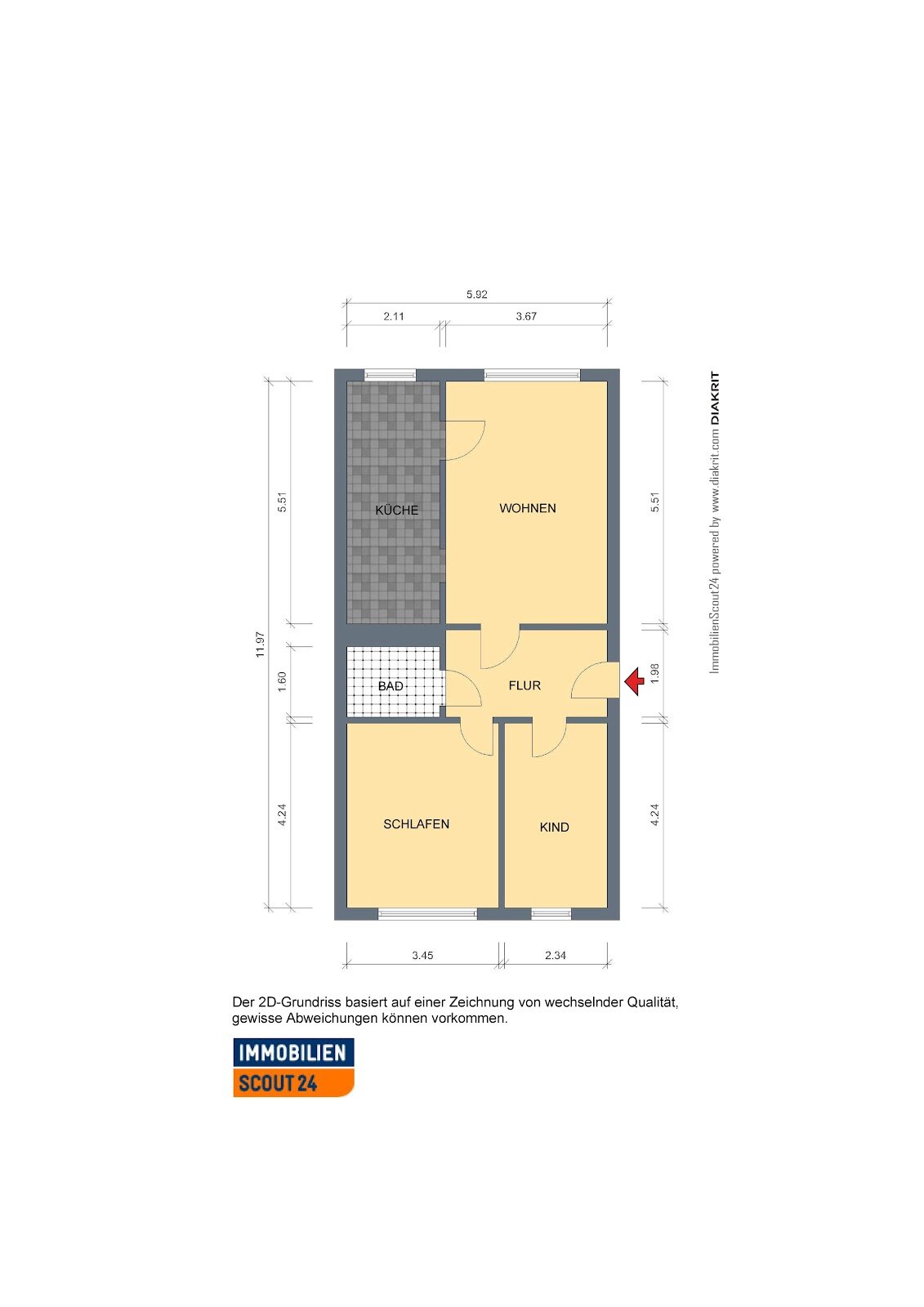 Wohnung zur Miete 380 € 3 Zimmer 67,1 m²<br/>Wohnfläche 3.<br/>Geschoss 01.03.2025<br/>Verfügbarkeit In der Wiese 6 Melchendorf Erfurt 99097