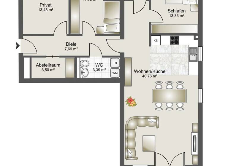 Wohnung zum Kauf - Erstbezug provisionsfrei 358.000 € 4 Zimmer 107 m² frei ab 01.05.2026 Lütjenburg 24321