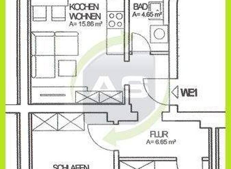 Wohnung zur Miete 345 € 3 Zimmer 55,3 m² EG frei ab 01.05.2026 Wilkestraße 3 Bahnhofsvorstadt Zwickau 08056