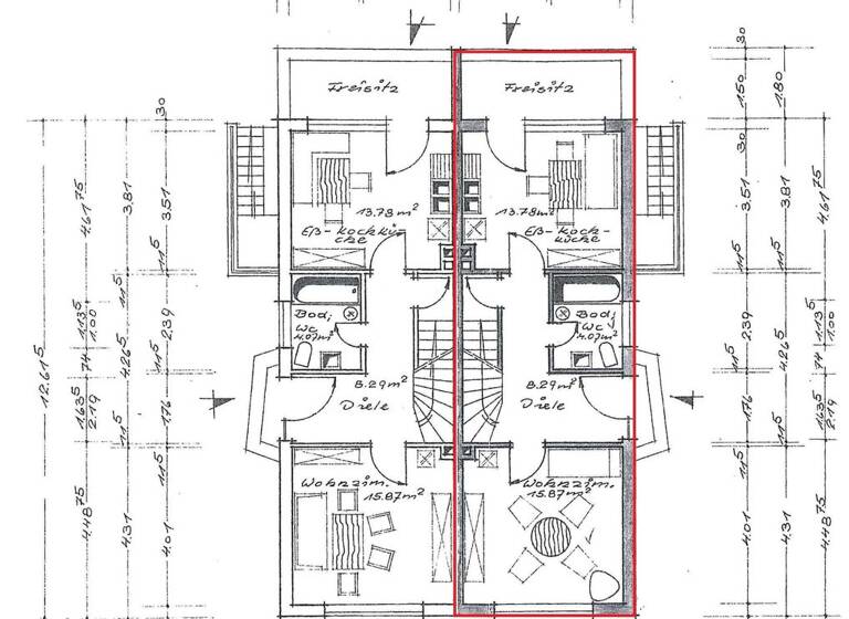 Doppelhaushälfte zum Kauf 179.000 € 3 Zimmer 78,2 m² 279 m² Grundstück Emsdetten 48282
