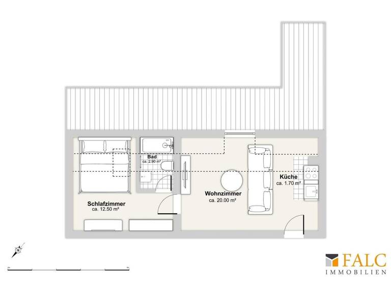 Wohnung zum Kauf provisionsfrei 80.000 € 2 Zimmer 37,7 m² Solingen-Mitte Solingen 42651