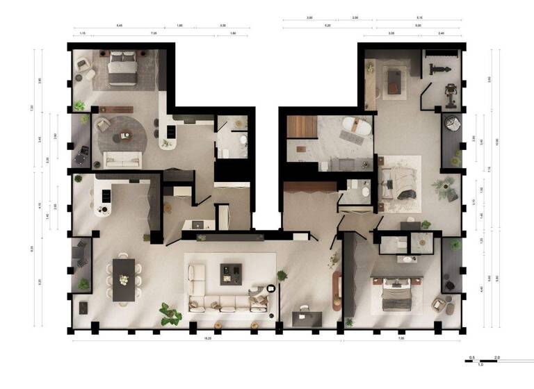 Wohnung zum Kauf provisionsfrei 3.999.500 € 5 Zimmer 300,9 m² 20. Geschoss Voltairestraße 11 Mitte Berlin 10179