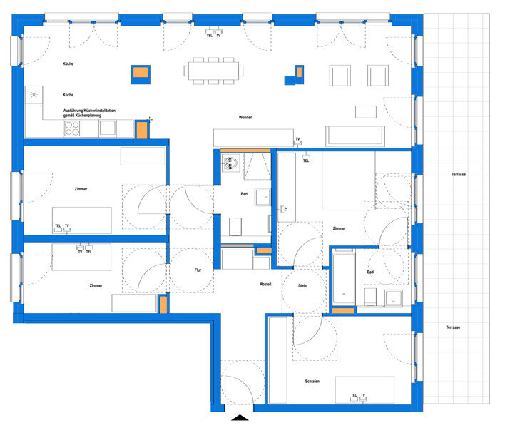 Wohnung zur Miete 1.550 € 5 Zimmer 156,1 m²<br/>Wohnfläche 01.02.2025<br/>Verfügbarkeit Max-Pechstein-Straße 5 Süd / Stadtbezirk 123 Ludwigshafen am Rhein, Süd 67061