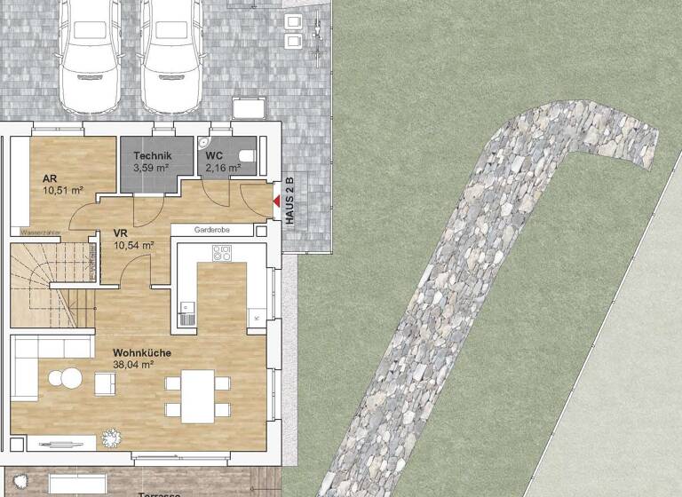 Doppelhaushälfte zum Kauf - Erstbezug provisionsfrei 560.000 € 5 Zimmer 132 m² 340 m² Grundstück Gaaden 2531