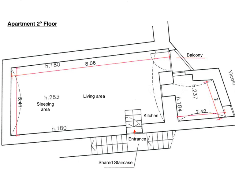 Wohnung zum Kauf 80.000 € 2 Zimmer 66 m² 4 Geschosse frei ab sofort Vicolo Tibaudo 1 Dolceacqua 18035