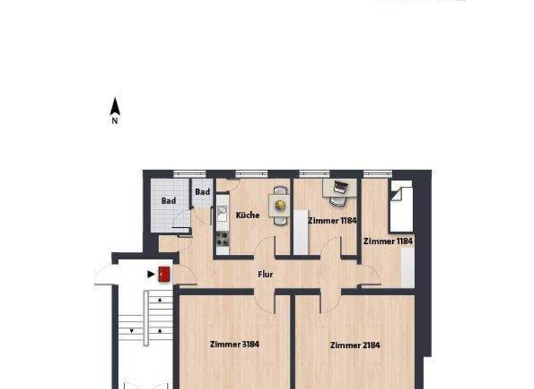 WG-Zimmer zur Miete 177 € 1 Zimmer 25,3 m² EG frei ab 01.05.2026 Kleiststr. 12 Innenstadt Wolfsburg 38440