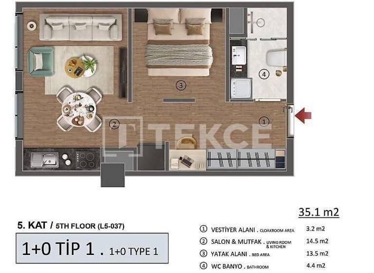 Studio zum Kauf 587.000 € 5 Zimmer 225 m² EG Istanbul 34528