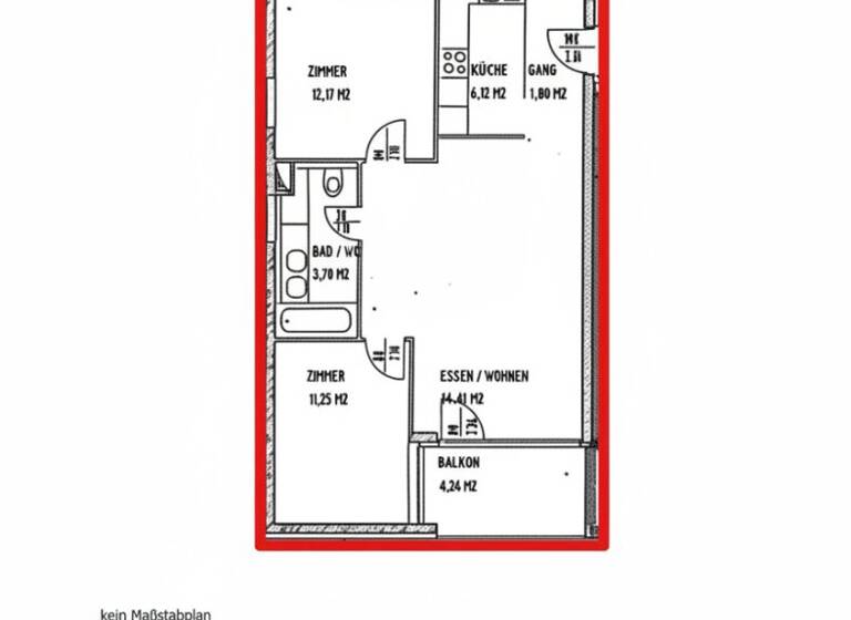 Terrassenwohnung zur Miete 1.150 € 3 Zimmer 67,1 m² 1. Geschoss Bahngasse 28 Schwarzach 6858