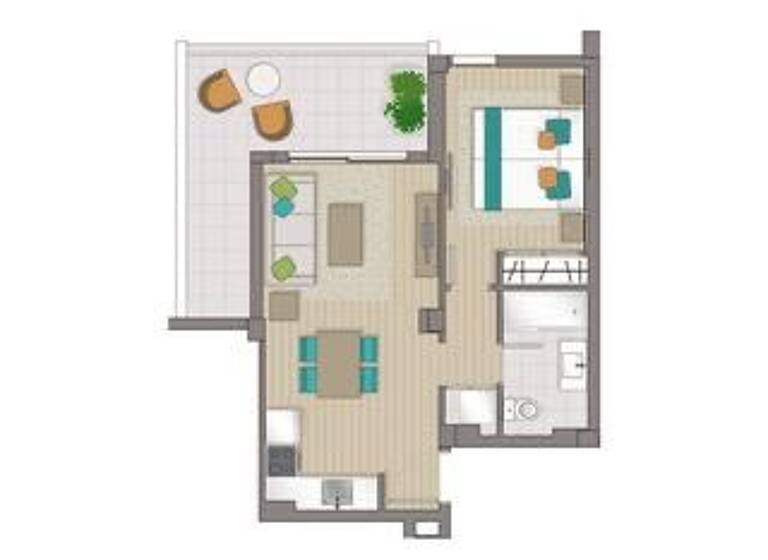 Wohnung zum Kauf 285.000 € 2 Zimmer 50 m² Cala Millor