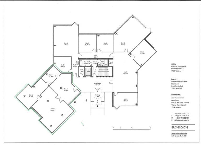 Bürofläche zur Miete provisionsfrei 8,50 € 135 m² Bürofläche Waiblingen 71332