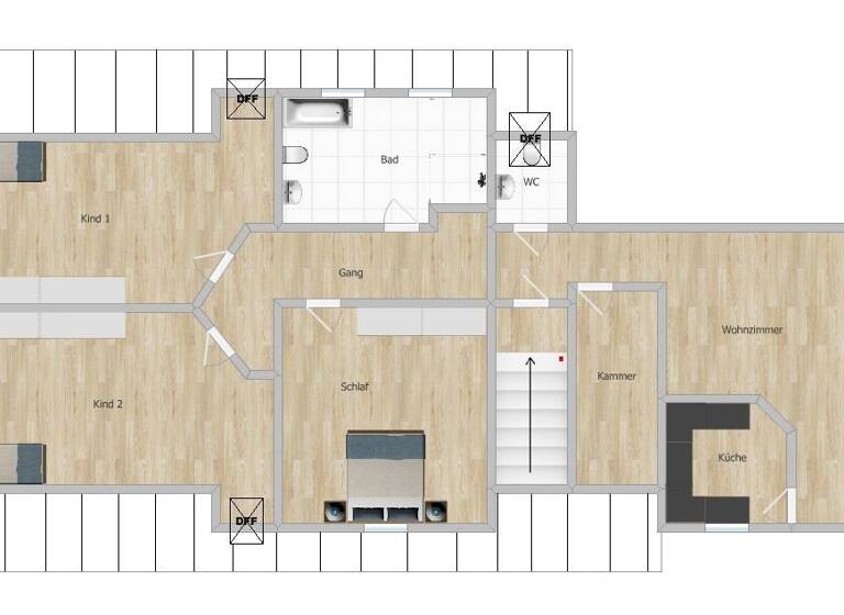 Wohnung zum Kauf 199.000 € 4,5 Zimmer 120 m²<br/>Wohnfläche Dachgeschoss, 3.<br/>Geschoss Höfstetten Ansbach 91522