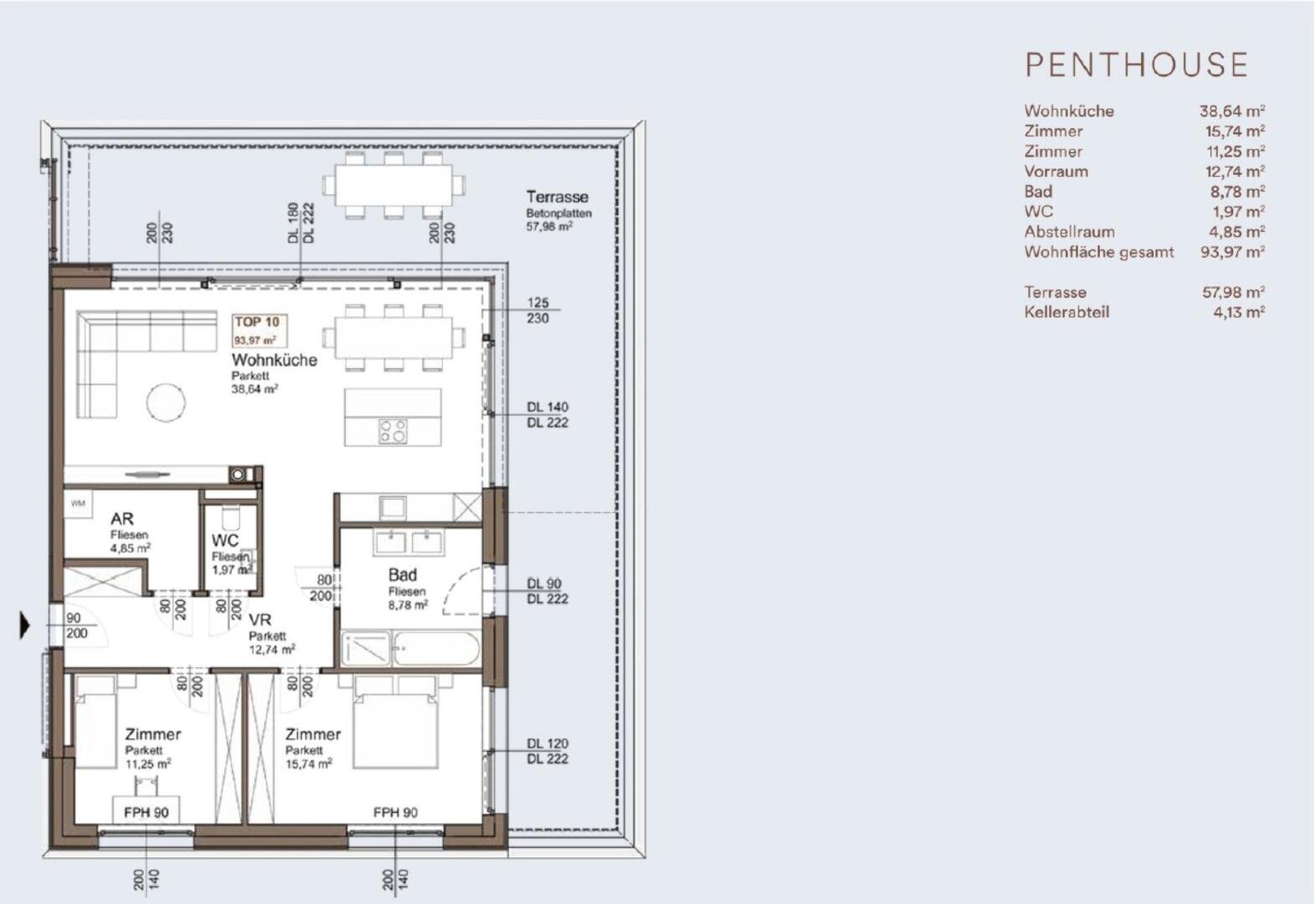 Wohnung zum Kauf 1.075.000 € 3 Zimmer 94 m²<br/>Wohnfläche 2.<br/>Geschoss Teichwiesweg Altmünster 4813