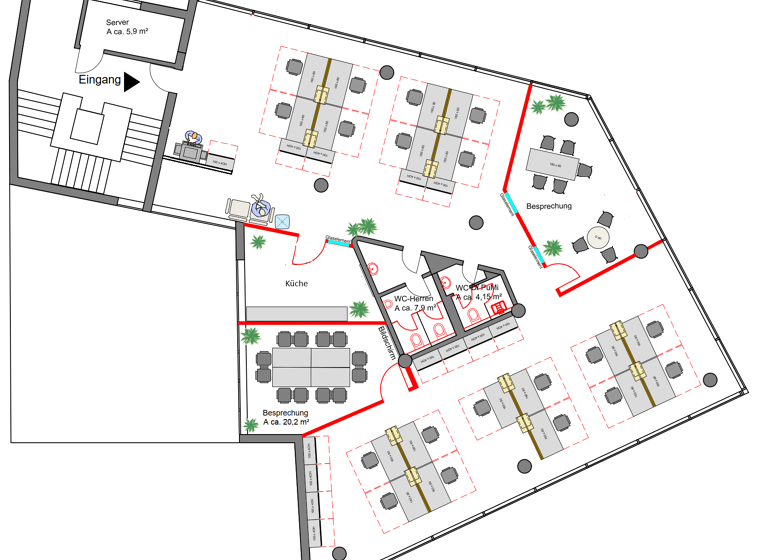 Bürofläche zur Miete provisionsfrei 3.100 € 256 m²<br/>Bürofläche Herzogenstraße 8 Altstadt Würzburg 97070