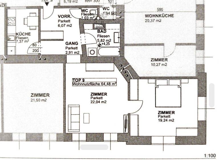 Wohnung zum Kauf 298.000 € 2 Zimmer 64 m² 1. Geschoss Wien,Margareten 1050