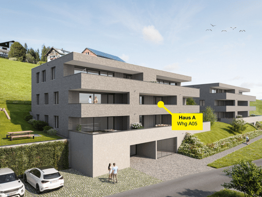 Terrassenwohnung zum Kauf - Erstbezug 449.000 € 3 Zimmer 69,4 m² Engelspitz Sulzberg 6934