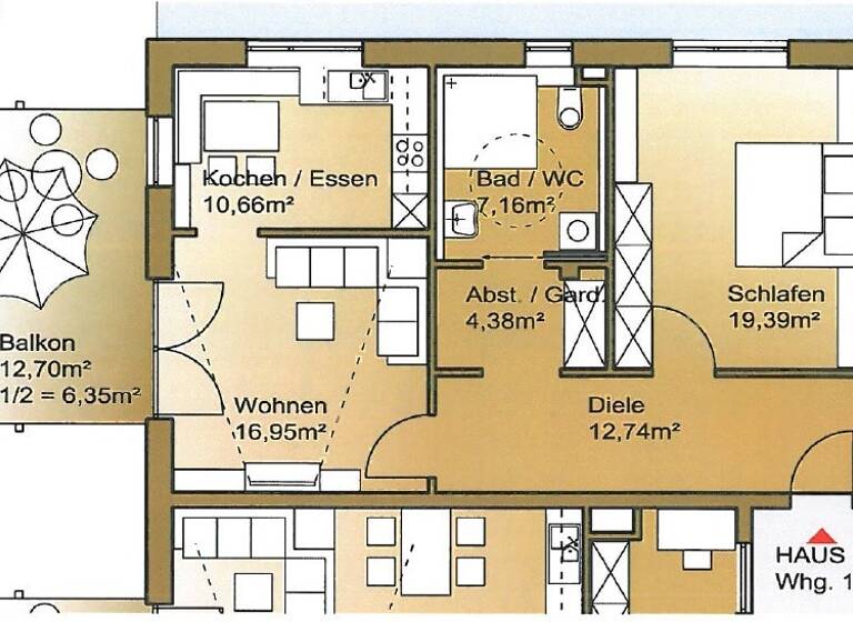 Wohnung zur Miete 780 € 2 Zimmer 77,6 m² frei ab 01.06.2026 Dillingen 89407