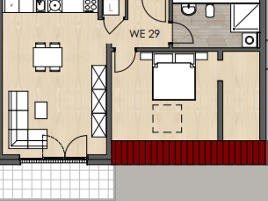 Wohnung zur Miete 335 € 2 Zimmer 58,8 m² Gau-Odernheim 55239