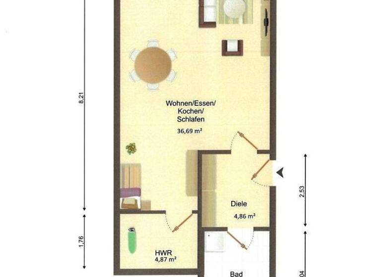 Wohnung zur Miete - Erstbezug 698 € 1 Zimmer 53 m² 1. Geschoss frei ab sofort Buer Melle 49328