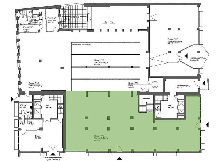 Büro-/Praxisfläche zur Miete provisionsfrei 15,90 € 364 m²<br/>Bürofläche ab 364 m²<br/>Teilbarkeit Huyssenallee 82-88 Südviertel Essen 45128