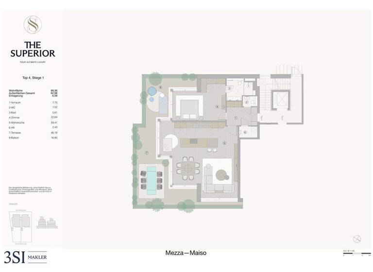 Wohnung zum Kauf - Erstbezug 1.599.000 € 2 Zimmer 99,4 m² Leschetitzkygasse 91 Wien 1180