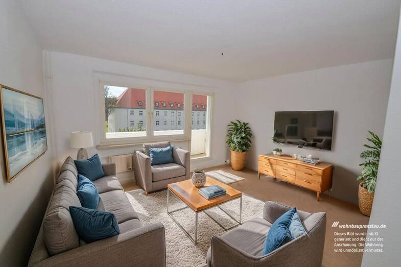 Wohnung zur Miete 375 € 3 Zimmer 62,4 m² 3. Geschoss Röpersdorfer Straße 15 Prenzlau Prenzlau 17291