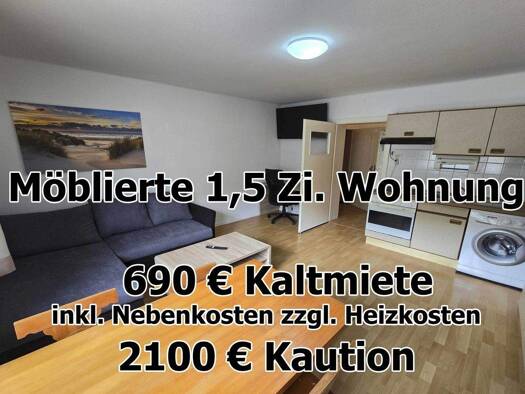 Studio zur Miete 600 € 1,5 Zimmer 41 m² Neufferstr. 27 Innenstadt Pirmasens 66953