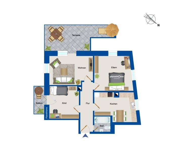 Wohnung zum Kauf 269.000 € 3 Zimmer 84 m² 2. Geschoss Innenstadt Baden-Baden 76530