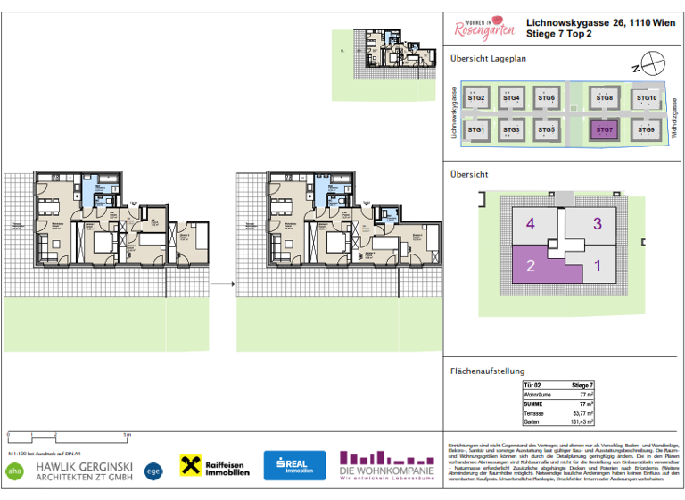 Wohnung zum Kauf provisionsfrei 484.902 € 4 Zimmer 77 m² EG Wien 1110