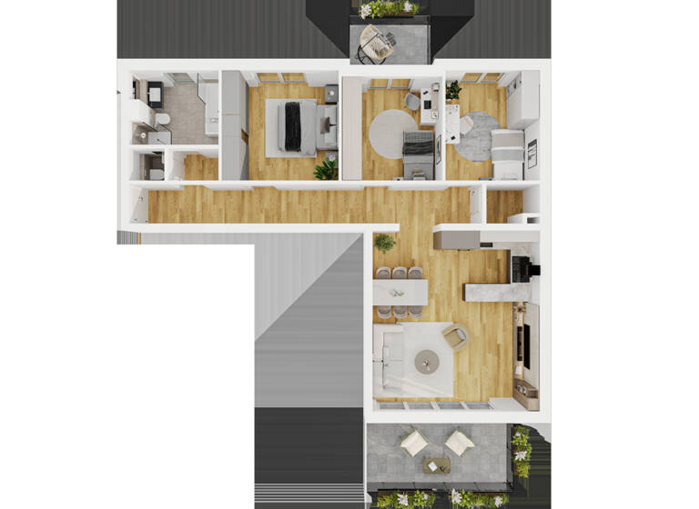 Wohnung zum Kauf - Erstbezug 485.000 € 4 Zimmer 103 m² 2. Geschoss Nieder-Roden Rodgau 63110