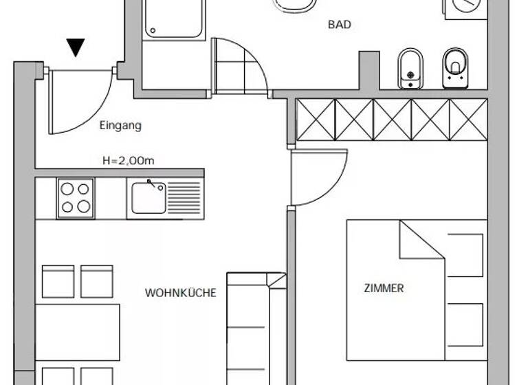 Wohnung zum Kauf 200.000 € 2 Zimmer 51 m² 1. Geschoss Tramin an der Weinstrasse 39040