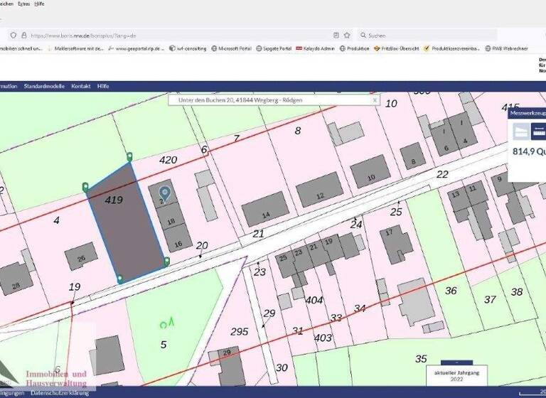 Grundstück zum Kauf 184.900 € 814 m² Grundstück Rödgen Wegberg 418444