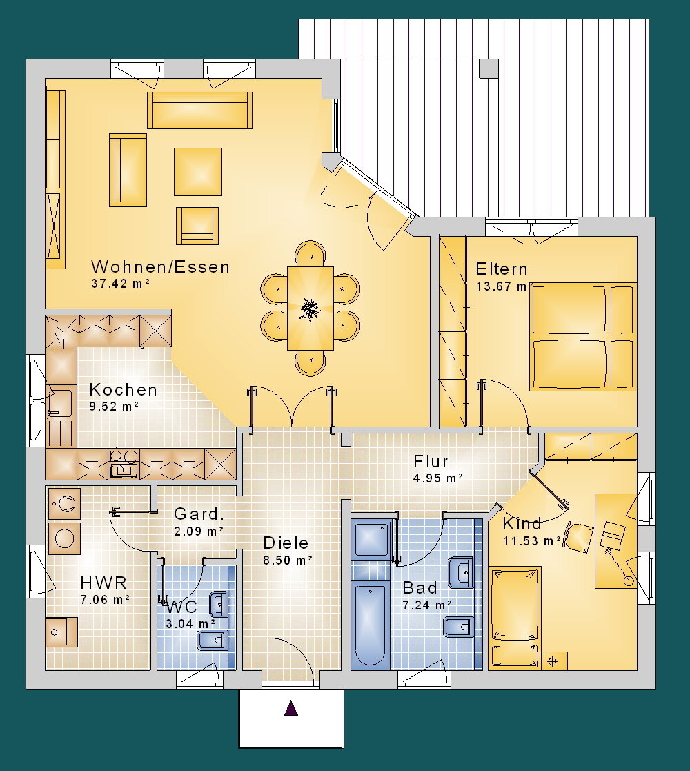 Bungalow zum Kauf provisionsfrei 343.900 € 3 Zimmer 104 m²<br/>Wohnfläche 630 m²<br/>Grundstück Heede Diepholz 49356