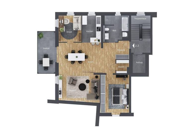 Wohnung zum Kauf - Erstbezug provisionsfrei 595.900 € 3 Zimmer 110,4 m² 2. Geschoss Südstadt Fürth 90762