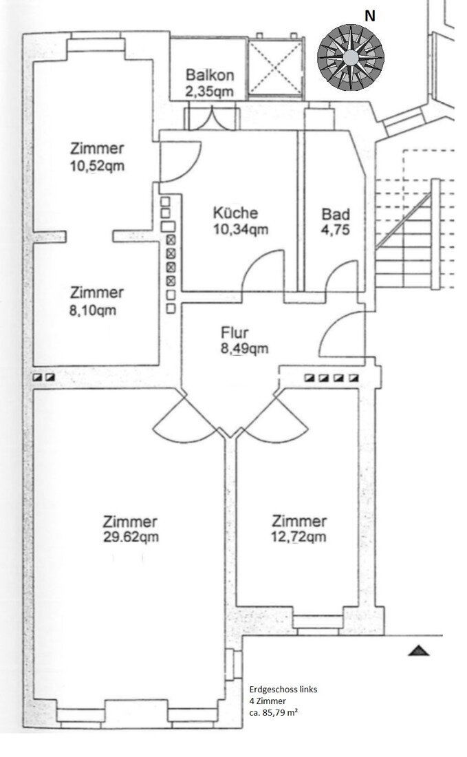 Wohnung zum Kauf 980.000 € 3 Zimmer 85,8 m²<br/>Wohnfläche Prenzlauer Berg Berlin 10405